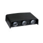 Preview: Bioledex LED Wandleuchte 3x2W 3000/4000/6500K 60° schwarz