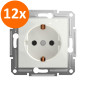 Preview: 12-er Set Schneider Electric ASFORA Steckdose 16A UP weiss EPH2970121D 3606486875667