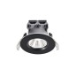 Preview: Nordlux Fremont 1-Kit IP65 4000K LED Einbauleuchte dimmbar 4,5W IP65 schwarz neutralweiss 2310046003