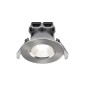 Preview: Nordlux Fremont 1-Kit IP65 4000K LED Einbauleuchte dimmbar 4,5W IP65 gebürsteter Stahl neutralweiss 2310046032