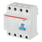 Preview: ABB F204A-40/0,1 FI-Schutzschalter 4P,Typ A,40A,100mA