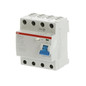 Preview: ABB F204AS-40/0,1 FI-Schutzschalter 4P,Typ A,40A,100mA,selektiv