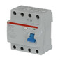 Preview: ABB F204AS-63/0,3 FI-Schutzschalter 4P,Typ A,63A,300mA,selektiv