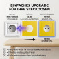 Preview: SOIXX Aufsteckrahmen für Steckdosen Schneider Electric Asfora Gelb Modernes Design ohne Demontage