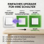 Preview: SOIXX Aufsteckrahmen für Lichtschalter Schneider Electric Asfora Grün Modernes Design ohne Demontage