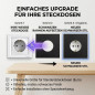 Preview: SOIXX Aufsteckrahmen für Steckdosen Schneider Electric Asfora Schwarz Modernes Design ohne Demontage