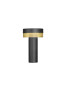 Preview: Hell Mesh LED Tischleuchte 3-fach Warmweiss Dimmbar 24cm USB IP54 Schwarz/Gold 50429/1-51