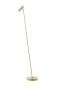 Preview: Hell Tom LED Stehleuchte Warmweiss Dimmbar 140cm Kugelgelenk Messing 60456/1-01