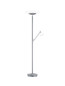Preview: Hell Findus LED Stehleuchte 4-fach Warmweiss Dimmbar 182cm Nickel 60483/2-92