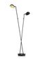 Preview: Hell Samy LED Stehleuchte Warmweiss Dimmbar 130cm Kugelgelenk Schwarz 60491/2-06