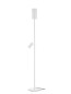 Preview: Hell Polo Stehleuchte E27 180cm Dekoring abnehmbar Weiss 60503/2-07