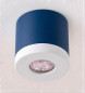 Preview: Bioledex PIKKO Deckenleuchte GU10 Aufbau 100mm Deckenspot Marine Blau /Weiß Anschrauben oder Kleben