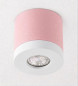 Preview: Bioledex PIKKO Deckenleuchte GU10 Aufbau 100mm Deckenspot Pink /Weiß Anschrauben oder Kleben