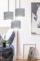 Preview: Bioledex Lyngar Pendelleuchte 3-fach E27 grau 42x100x50cm Made in Europe