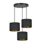 Preview: Bioledex Lyngar Pendelleuchte 3-fach E27 schwarz 42x100x50cm Made in Europe