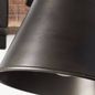 Preview: Brilliant Decca Wandspot E27 Schwarz Stahl 85810/46