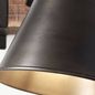 Preview: Brilliant Decca Wandspot E27 Schwarz Stahl 85810/46