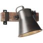 Preview: Brilliant Decca Wandspot E27 Schwarz Stahl 85810/46