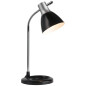 Preview: Brilliant Jan Tischleuchte E27 Silber Schwarz 92762/06