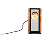 Preview: Brilliant Calandra Tischleuchte E27 Schwarz Holz FSC 93121/76