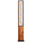 Preview: Brilliant Calandra Standleuchte, 4-flammig E27 Schwarz Holz FSC 93122/76