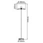 Preview: Brilliant Romm Standleuchte, 1-flammig E27 Holz Hell Schwarz 93140/76