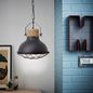 Preview: Brilliant Emma Pendelleuchte 33cm E27 Schwarz Korund FSC 93571/86