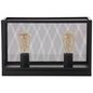 Preview: Brilliant Maze Tischleuchte 40x15cm E27 Schwarz Korund 94523/86