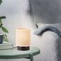 Preview: Brilliant Aniela Tischleuchte E27 Schwarz Natur Made in Europe 94543/76