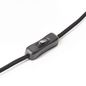 Preview: Brilliant Woodball Tischleuchte 28cm E27 Schwarz Matt Natur 94699/06