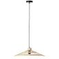 Preview: Brilliant Pirae Pendelleuchte, 1-flammig E27 Schwarz Natur 99248/76