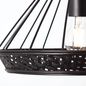 Preview: Brilliant Tory Pendelleuchte, 1-flammig E27 Schwarz Matt Rattan 99264/06