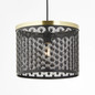 Preview: Brilliant Neolia Pendelleuchte 30cm E27 Schwarz Gold 99281/86