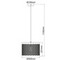 Preview: Brilliant Neolia Pendelleuchte 30cm E27 Schwarz Gold 99281/86