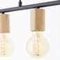 Preview: Brilliant Kerry Pendelleuchte, 5-flammig E27 Schwarz Natur 99713/76