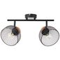 Preview: Brilliant Thuy Spotrohr, 2-flammig E14 Schwarz Natur FSC 99743/76