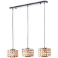 Preview: Brilliant Woodline Pendelleuchte, 3-flammig E27 Natur Schwarz FSC 99810/09