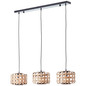 Preview: Brilliant Woodline Pendelleuchte, 3-flammig E27 Natur Schwarz FSC 99810/09