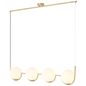 Preview: Brilliant Glint Pendelleuchte, 4-flammig E14 Messing Weiß 99846/18