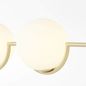 Preview: Brilliant Glint Pendelleuchte, 4-flammig E14 Messing Weiß 99846/18