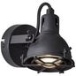 Preview: Brilliant Jesper LED Wandspot GU10 5W/4,5W Warmweiß Schwarz Korund G54310/86