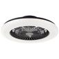 Preview: Brilliant Badria LED Deckenleuchte 49cm mit Ventilator 40W Schwarz Nachtlicht, Timer, Ventilator G60040/06
