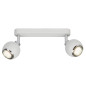 Preview: Brilliant Ina LED Spotbalken, 2-flammig GU10 20W/3W Warmweiß Weiß Chrom G77729/05