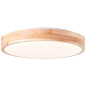 Preview: Brilliant Slimline LED Wand- und Deckenleuchte 34cm 24W Warmweiß Holz Hell Weiß G80569A75