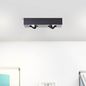 Preview: Brilliant Doro LED Deckenleuchte, 2-flammig GU10 4,5W/4,5W Warmweiß Sand Schwarz G99721/76