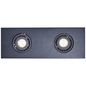 Preview: Brilliant Doro LED Deckenleuchte, 2-flammig GU10 4,5W/4,5W Warmweiß Sand Schwarz G99721/76