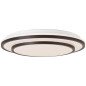 Preview: Brilliant Luciano LED Deckenleuchte 39cm 24W Schwarz Weiß Nachtlicht, Timer G99777/76