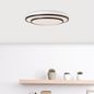 Preview: Brilliant Luciano LED Deckenleuchte 39cm 24W Schwarz Weiß Nachtlicht, Timer G99777/76