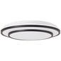 Preview: Brilliant Luciano LED Deckenleuchte 39cm 24W Schwarz Weiß Nachtlicht, Timer G99777/76