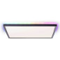 Preview: Brilliant Saltery LED Deckenaufbau-Paneel 42x42cm 22W Weiß Schwarz Nachtlicht G99781/76